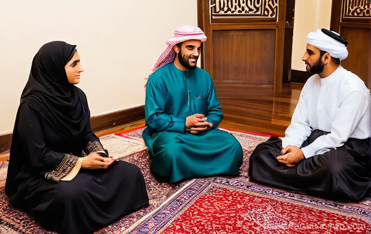 회복적 정의를 통한 범죄 예방 전략 - **Prompt: Restorative Justice Dialogue in an Arab Setting** A diverse group of individuals, rep...